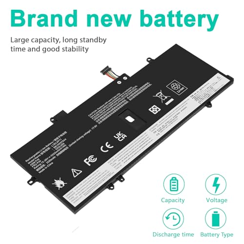 L18C4P71 L18M4P72 Battery Replacement for Lenovo Thinkpad X1 Carbon 7th Gen, X1 Carbon 8th Gen,ThinkPad X1 Yoga 4th/5th Gen Series 02DL004 02DL005 02DL006 L18L4P71 SB10K97644 SB10K97642 SB10K97643 - size: L18C4P71