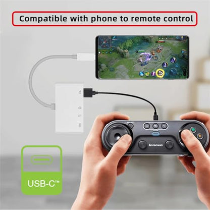 Cablecc USB-C Type C USB 2.0 to TF Micro SD SDXC USB Female 4 in 1 Card Reader PD 27W Adapter for Laptop Tablet Phone - style: USB-C to SD+TF+USB+PD