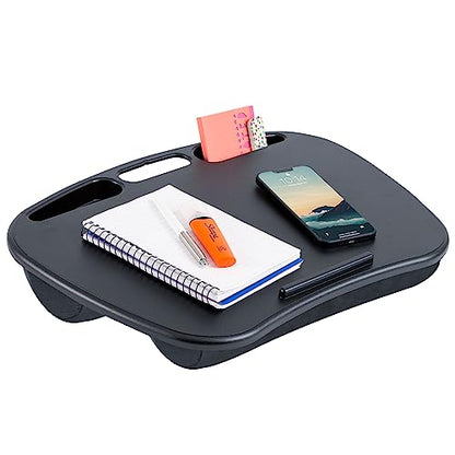 LAPGEAR MyDesk Lap Desk – Black, 12-Pack, Fits 15.6” Laptops - color: Black, size: Pack of 12