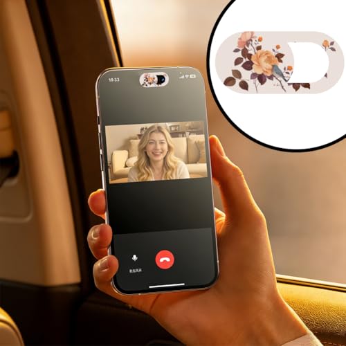 8Pcs 8 Styles Laptop Camera Cover Slide Flowers Privacy Guard Accessories, 0.04 Inch Ultra Thin Webcam Cover Protector Blocker for Desktop Computer Tablet Notebook Mini PC Home Office Use - color: Flowers-1