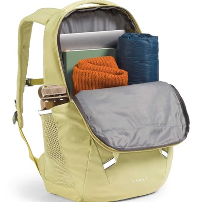 The North Face Women's Vault Everyday Laptop Backpack - Commuter Travel Bag, Water-Repellent, Spacious Main Compartment, Pear/Lemon Mist, One Size - color: Pear/Lemon Mist