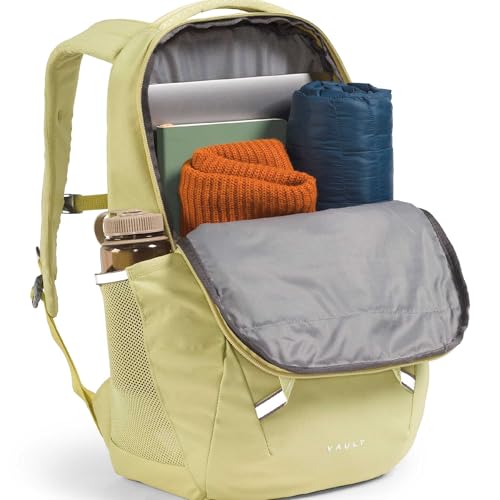 The North Face Women's Vault Everyday Laptop Backpack - Commuter Travel Bag, Water-Repellent, Spacious Main Compartment, Pear/Lemon Mist, One Size - color: Pear/Lemon Mist