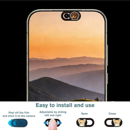 6Pcs 6 Styles Dog Camera Cover Slide Cute Laptop Accessories 0.04 Inch Ultra Thin Camera Laptop Cover Dog Computer Phone Privacy Blocker for Desktop Computer Notebook Mini PC Home Office - color: Dog-3