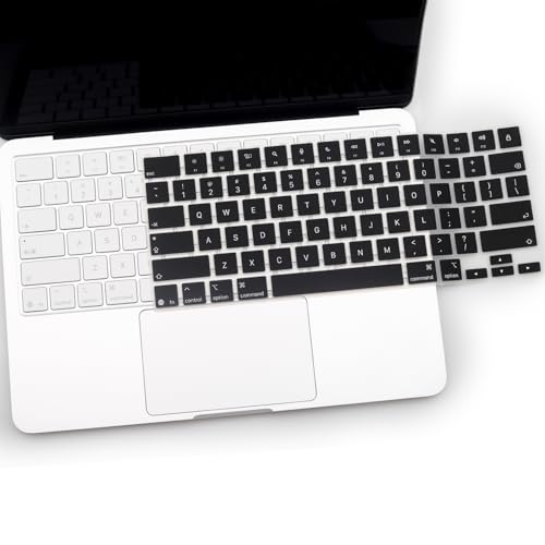 Keyboard Cover for 2026 New MacBook Neo 13 inch with Apple A18Pro Chip/A3404, MacBook Neo 13.0'' A18 Pro Accessory, US Layout Keyboard Skin-Black - color: Black