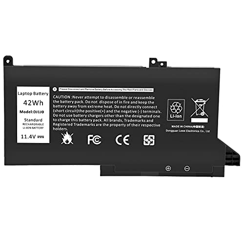 TREE.NB DJ1J0 Battery for Dell Latitude 12 7000 7280 7480 7290 E7280 E7290 13 7380 7390 E7380 E7390 14 7480 7490 E7480 E7490 Series 451-BBZL PGFX4 ONFOH - size: 7.09x3.58x0.24inch DJ1J0
