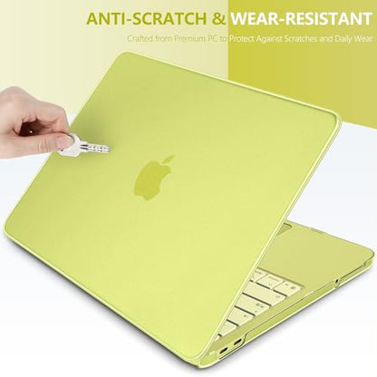 Batianda CrystalMist Case for MacBook Neo 13 Inch 2026, Frosted Citrus | 4-in-1 Bundle Official Color Matched, Frosted Translucent Shell, Anti-Fingerprint Matte Finish, Slim Lightweight Protection - color: Matte Citrus