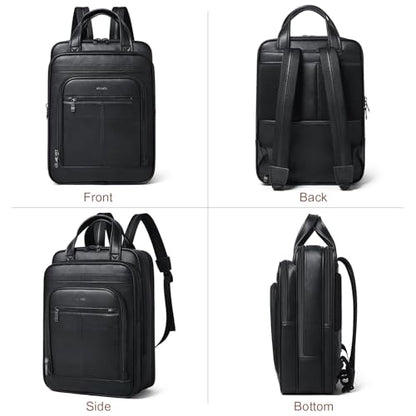 Shrrie 15.6" Laptop Backpack,Business Work Backpack Briefcase,Durable Computer Backpack for Office,Travel,College,Two-tone Black - color: Two-tone Black