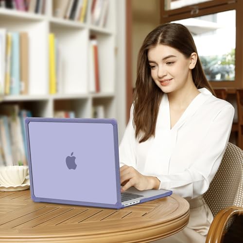 MOSISO Compatible with MacBook Pro 14 inch Case M5 M4 M3 M2 M1 2026-2021 | 3 in 1 Kit Anti-Crack Hard Shell with TPU Bumper, A3427 A3426 A3434 A3112 A3185 A3401 A2918 A2992 A2779 A2442, Lavender Gray - color: Lavender Gray