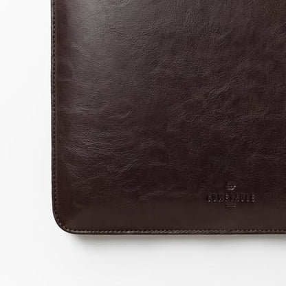 Comfyable Laptop Sleeve 13 Inch Precisely Compatible with MacBook Air M5 2026 & MacBook Pro/Neo A18, Faux Leather Cover Case, Dark Brown - color: Dark Brown, size: For 13" MacBook Pro & Air & Neo