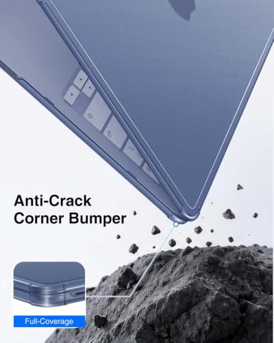 Fintie Case for MacBook Neo 13 Inch A3404 2026, Anti-Crack Bumper, Indigo | Ultra-Thin, Scratch-Resistant, Anti-Fingerprint, Protective Matte Case - color: Indigo