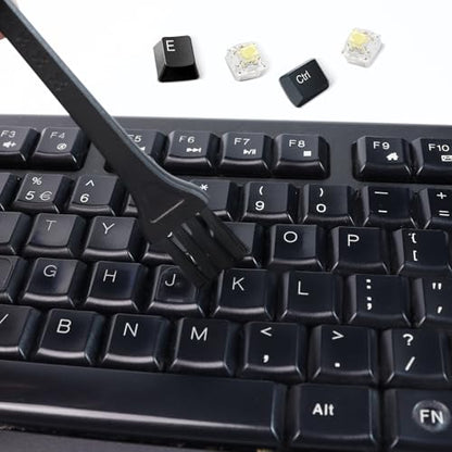 1 PCS Keycap Puller Switch Puller with 2 Cleaning Brushes | For Mechanical Keyboard, Fixing & Removal Tool, Stainless Steel