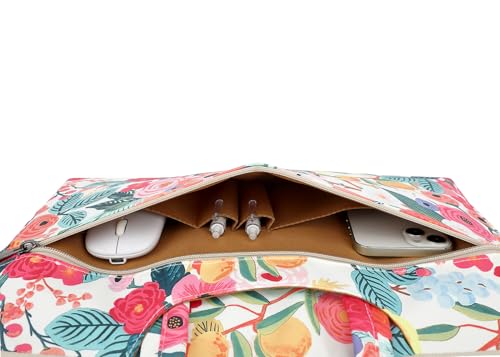 DACHEE Laptop Shoulder Bag for 15 Inch/15.6 Inch Macbook Pro - color: Garden Rose Shoulder