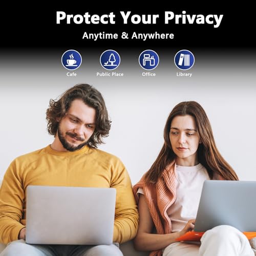 360° Magnetic Privacy Screen for MacBook Air 13.6 Inch (2022-2025, M2/M3/M4), Removable Screen Protector with Webcam Cover to Anti Glare Blue Light 13.6 Inch Privacy Screen Shield - size: Privacy Screen MacBook Air 13.6 Inch