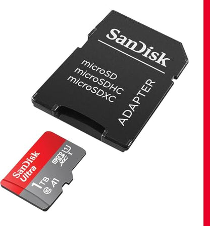 SANDISK 1TB Ultra microSDXC UHS-I Memory Card with Adapter - Up to 150MB/s, C10, U1, Full HD, A1, MicroSD Card - SDSQUAC-1T00-GN6MA - size: 1TB, style: Old Version