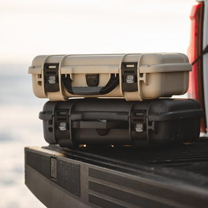 NANUK 910 Hard Case with Customizable Cubed Foam, IP67 Waterproof, Dustproof and Impact Resistant, 14.3” x 11.1” x 4.7”, Rugged Construction for Ultimate Protection, Made in Canada – Black - color: Black, style: Cubed Foam