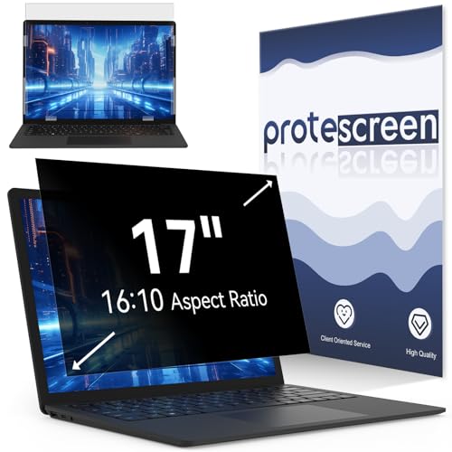 Laptop Privacy Screen 17 Inch Compatible With Lenovo Hp Dell Acer Asus Thinkpad Envy Xps, 16:10 Aspect Removable Anti Glare Blue Light Filter Protector, 17in Computer Monitor Privacy Shield - size: [1 PACK] 17" Privacy Screen (16:10)