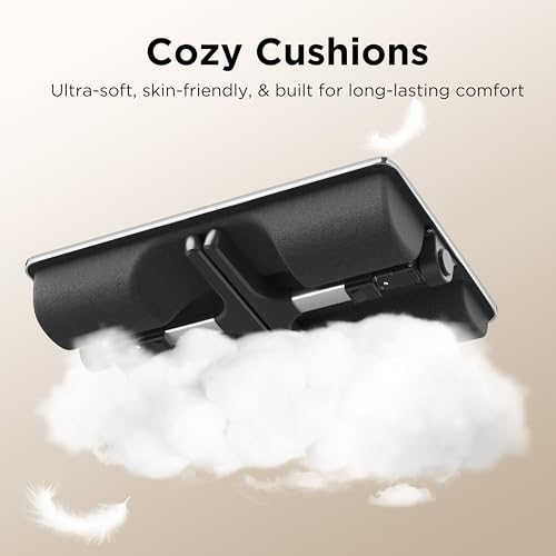 FoldWise 2-in-1 Bed & Lap Desk with Soft Cushion, Adjustable Height & Angle | Wrist Rest, Leather, iPad Holder & Stopper - Foldable Laptop Stand for Bed & Couch, Portable Bed Table Tray for Adults & Kids - color: Black