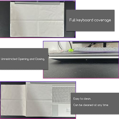 KEANBOLL 2-Pack 15.6-Inch Laptop Microfiber Cleaning Cloth, Laptop Keyboard Protector, Screen Dust Cleaner, Compatible with All 15.6"-16" Laptops