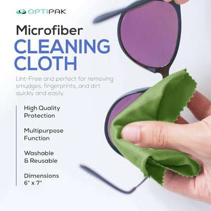 Sparkle Anti-Reflective Eco Friendly Lens Cleaner Spray Kit | (2x) 2oz Glasses Cleaner Bottle + (2x) Microfiber Cloth for Eyeglasses, Lenses, Screens and Sunglasses Cleaning Kit (4 Piece Set) - size: 2 Fl Oz (Pack of 2), style: 2x2oz Lens Spray + 2 Microf