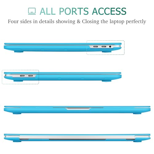 May Chen for MacBook Pro 16 Inch 2019 Release Model:A2141,Hard Shell Case Cover Screen Protector & Keyboard Cover for MacBook Pro 16 Retina with Touch ID & Touch Bar - Light Blue - color: Light blue