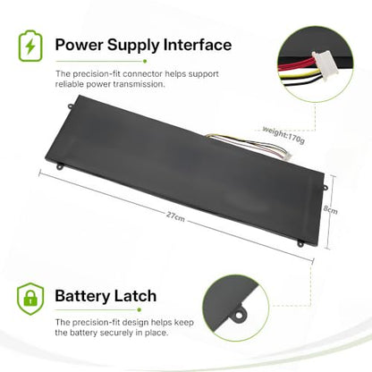 Tanch 5080270P Laptop Battery for Jumper Ezbook S4 S5 4982229P