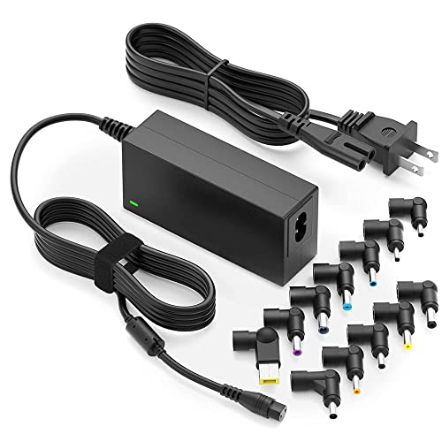 ZOZO Universal Laptop Charger 45W AC Adapter for Dell HP Acer Asus Samsung Sony Toshiba Gateway Fujitsu Delta NEC Chromebooks Ultrabook 18.5V 19V 19.5V 20V Computer Power Cord Supply