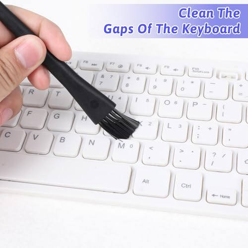 Mini Keyboard Cleaning Brushes Kit, 5 PCS Nylon Anti Static Dusting Brush, Electronics Cleaning Kit Small Spaces, Keyboard Cleaner Brushes Small Brush for Cleanings Computer Motherboard Camera