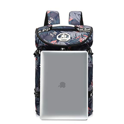 Kalesi Gym Duffle Bag Backpack 4-Way Waterproof with Shoes Compartment for travel Sport Hiking laptop - color: Floral-cool