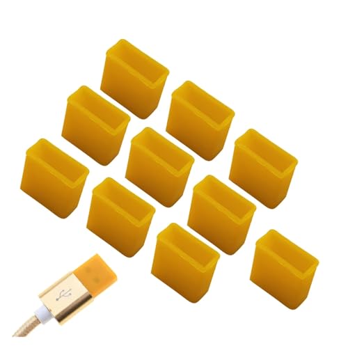 USB Cover Cap 12 Pcs USB Male Dust Plug Silicone Stopper Cap for Charging Extension Transfer Data Line Cable USB Protector Anti-Dust Cover for USB Type A(Q-yellowE) - color: Q-yellowE