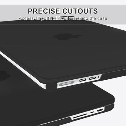 B BELK Compatible with MacBook Pro 14 inch Case M5 2026-2021 M4 M3 M2 M1 A3426 A3427 A3434 A3112 A3185 A3401 A2918 A2992 A2779 A2442, Plastic Hard Shell Case+Keyboard Cover+Screen Protector, Black - color: Black