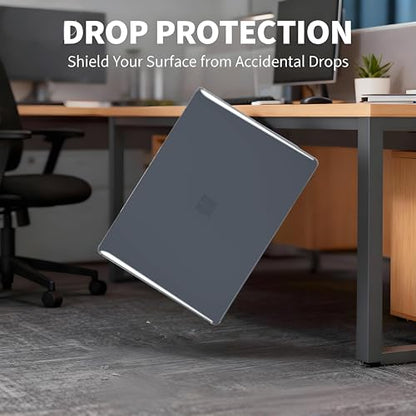 Se7enline Premium Case for Microsoft Surface Laptop 13.8-inch Touchscreen 2024 (7th Edition) Model 2036 Lightweight Durable Scratch-Resistant Easy Install, with Keyboard Cover, Crystal Black - color: Crystal Black, size: 13.8 inch