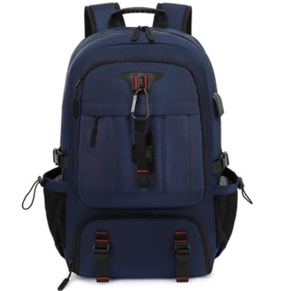 Travel laptop backpack, Extra Large 60L Traveling College Backpack,Large Capacity Backpack for Men Women,Fits 17 Inch Computer, USB Charging Port, Blue - color: 60l Blue