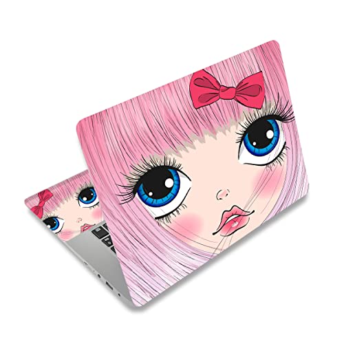Laptop Notebook Skin Sticker Cover Decal Fits 12 13 13.3 14 15 15.4 15.6 inch Laptop Protector Notebook PC ，Protector Cover for Toshiba Hp Samsung Dell Apple Acer Leonovo Sony Asus Notebook - color: Lovely Girl