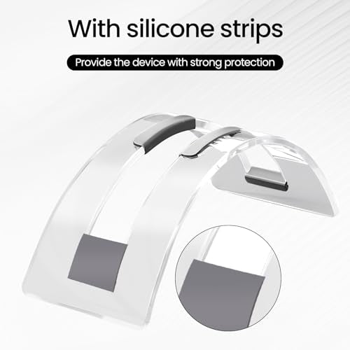 Acrylic Vertical Laptop Stand, Sleek Transparent Desktop Notebook Dock, Space-Saving Docking Stand for MacBook, Surface, HP, Dell and More
