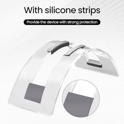 Acrylic Vertical Laptop Stand, Sleek Transparent Desktop Notebook Dock, Space-Saving Docking Stand for MacBook, Surface, HP, Dell and More
