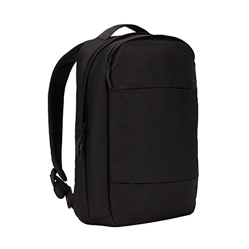 Incase Compact City Backpack with Diamond Ripstop – 18L Everyday Travel Tech Backpack and Laptop Bag for Work or School – Three Pockets, 16” Padded Laptop Sleeve, Quick Access Pocket – Black - color: Diamond Ripstop Black