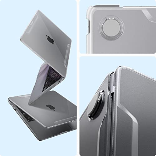 Spigen for MacBook Air 13 inch Case M5 (2026), MacBook Air 13 inch M4/M3/M2 (2025-2022), Thin Fit Transparent Protective Hard Shell Case Cover, 13.6 inch, A3449 A3240 A3113 A2681, Crystal Clear | Transparent Hard Case with Scratch Resistant Protection for