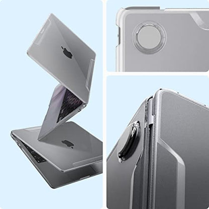 Spigen for MacBook Air 13 inch Case M5 (2026), MacBook Air 13 inch M4/M3/M2 (2025-2022), Thin Fit Transparent Protective Hard Shell Case Cover, 13.6 inch, A3449 A3240 A3113 A2681, Crystal Clear | Transparent Hard Case with Scratch Resistant Protection for