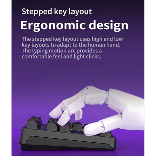 Number Pad, Mechanical 34 Keys USB C Wired Numeric Keypad with RGB Backlit, Blue Switches, Plug and Play for Laptop and Desktop (Black)