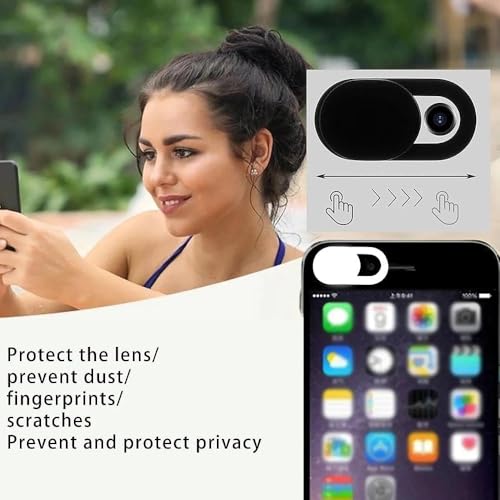 8PCS Ultra Thin Webcam Cover Slide Metal Camera Cover for Laptop Desktop Tablet Phone Low Profile Adhesive Slide Design - color: 8PCS MIX1