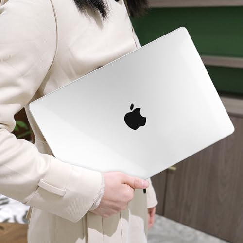 MEEgoodo for M5 MacBook Pro 16 inch Case 2026 2024 2023 2021 (Fit Model A3429/A3428/A3403/A3186/A2991/A2780/A2485) M5 M4 M3 M2 M1 Pro/Max, Laptop Case with Keyboard & Webcam Cover, Crystal Clear - color: Crystal Clear