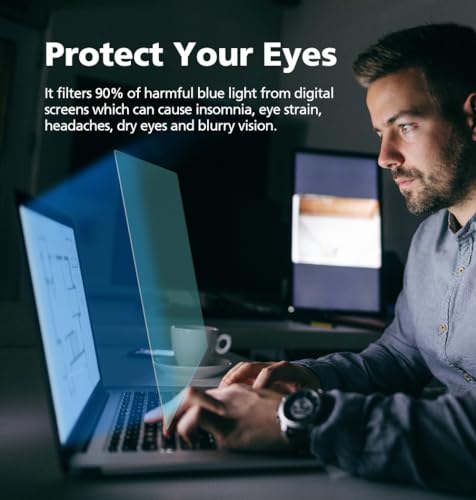 2-Pack Anti-Blue Light Matte Screen Protector for Samsung Galaxy Book 5 Pro 16" - Eye Protection, Anti-Glare, Reduces Eye Fatigue & Highly Responsive Touch - size: Galaxy Book 5 Pro 16"
