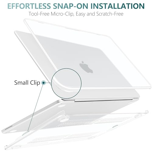 Batianda CrystalAir Case for MacBook Neo 13 Inch 2026, Crystal Clear | 4-in-1 Bundle Ultra Clear Slim Hard Shell, Lightweight Everyday Protection for MacBook Neo 13 Inch 2026 Model A3404 - color: Crystal Clear