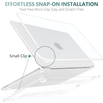 Batianda CrystalAir Case for MacBook Neo 13 Inch 2026, Crystal Clear | 4-in-1 Bundle Ultra Clear Slim Hard Shell, Lightweight Everyday Protection for MacBook Neo 13 Inch 2026 Model A3404 - color: Crystal Clear