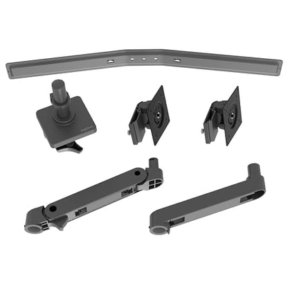 Ergotron – Upgraded LX Pro Premium Dual Direct Monitor Arm, VESA Desk Mount – for 2 Monitors Up to 27 Inches, 9 lbs Each – Dark Grey - color: Dark Grey