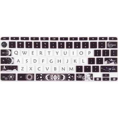 Cute Silicon Keyboard Cover Skin for HP Chromebook 11 x360 11.6", Chromebook 11 G2/G3/G4/G5/G6 EE/G7 EE 11.6’’,HP Chromebook 14-ca 14-ak14-X Series, HP Chromebook 14 G2 G3 G4 G5, Sun and Moon - color: Sun and Moon