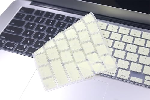 Keyboard Skin Compatible for 2026-2022 MacBook Air 13.6 & 15 inch M5 M4 M3 M2 A3449 A3448 A3240 A3114, 2026-2021 MacBook Pro 14 & 16 M5 M4 M3 M2 M1 A3426 A3427 A3428 A3429 A3434 A3112 (Creamy) - color: Creamy
