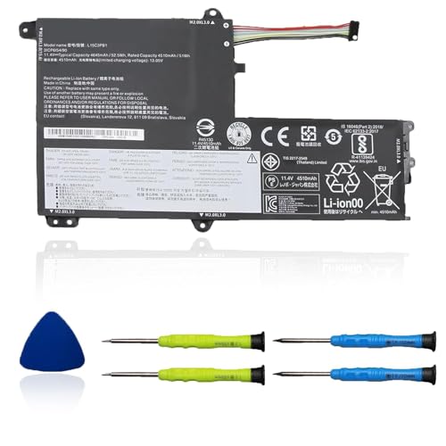 L15C3PB1 Laptop Battery Compatible with Lenovo IdeaPad 330S-14AST 330S-14IKB 330S-15ARR 330S-15AST 330S-15IKB GTX1050 Series Notebook L15M3PB0 L15L3PB0 5B10Q39206 11.4V 52.5Wh 4645mAh(Shape-B) - size: 8.61*4.69*0.25 inch L15C3PB1