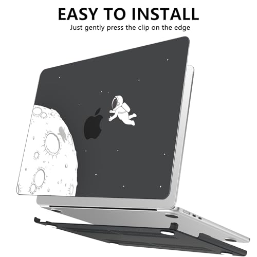 AKIT for MacBook Air 13 inch Case M5 M4 M3 M2 2026-2022, Astronaut Pattern | A3449 A3240 A3113 A2681, Funny Pattern Hard Shell Laptop Case+Screen Protector+Keyboard Cover for MacBook Air 13.6 inch - color: Astronaut