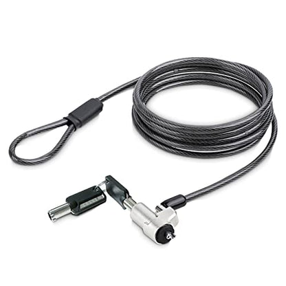StarTech Laptop Cable Lock, Compatible with Noble Wedge; 6.6ft, TAA (2m) | Security Cable for Dell XPS/Latitude/2-in-1 Notebooks, Anti-Theft Keyed Lock, Steel Cable Lock For Laptop, NBLWK-LAPTOP-LOCK - size: Nobel Wedge, style: Unique Keyed